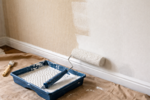 kan man male ovenpaa tapet og lav mellemrum i stedet.